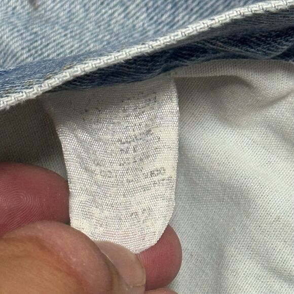 VIntage Lee Jeans Mens 37x31 Blue Light Wash Straight Leg Denim‎ Cowboy Workwear - Picture 9 of 11